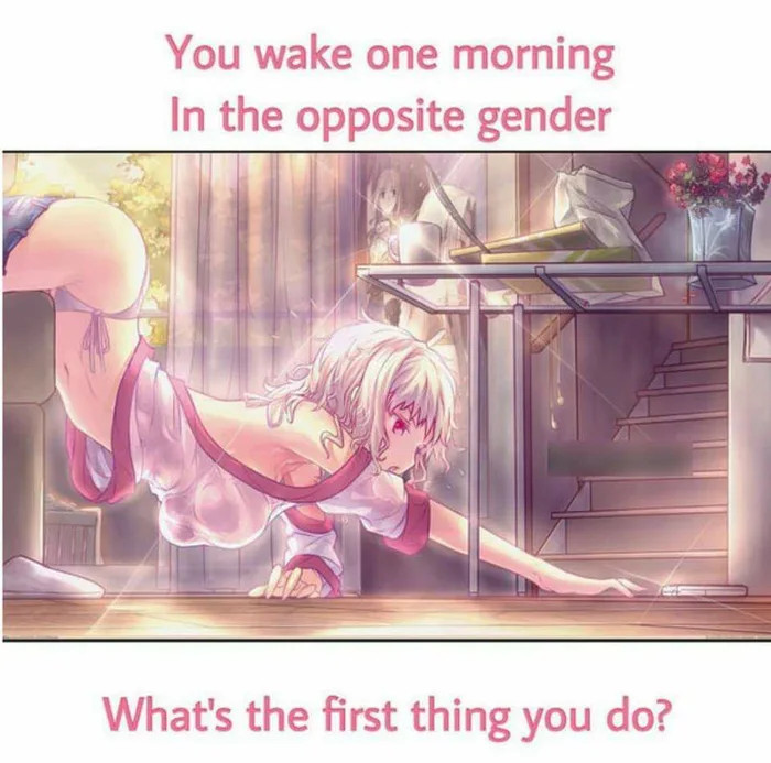 Одним утром, вы проснулись в теле противоположного пола. Ваши первые действия?, Anime Hub
